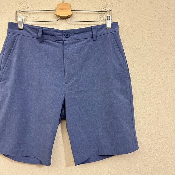 VINEYARD VINES Men's Chino Breaker Shorts Golf in Heather Blue - Picture 2 of 12